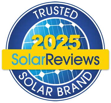 SolarReviews 2025 Trusted Solar Brand